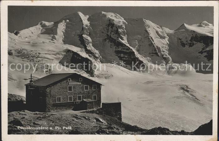 Diavolezzahuette mit Piz Palue