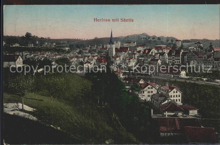 Herisau AR mit Saentis