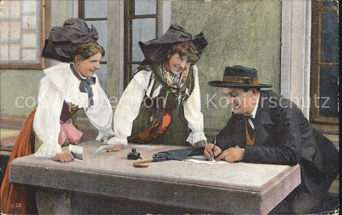 Strassburg Elsass Münsterplattform Tracht