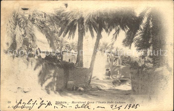 Biskra Marabout dans L'Oasis Sidi Lahsen