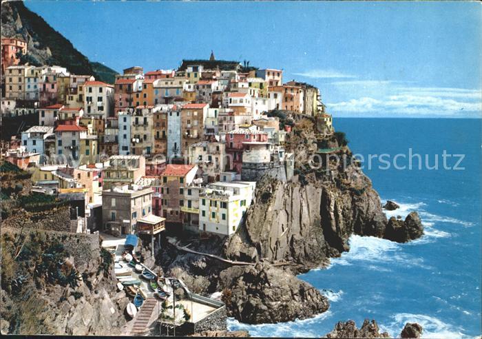 Manarola Stadtansicht