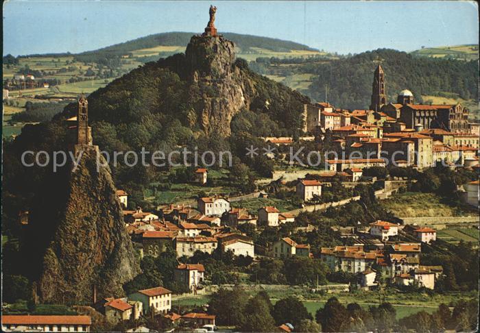 Le Puy-en-Velay Rocher Saint Michel Cathedrale