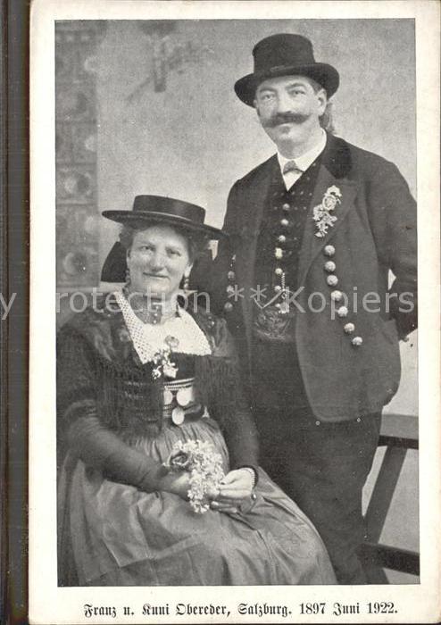 Salzburg Oesterreich Franz und Kuni Obereder
