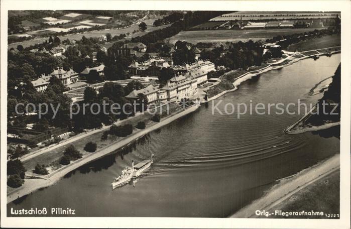 Pillnitz Fliegeraufnahme Lustschloss1925