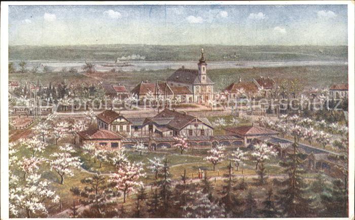 Maria Ellend Oesterreich Panorama Kirche Kuenstlerkarte