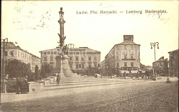 Lwow Lemberg Lviv Plac Maryacki Marienplatz Denkmal