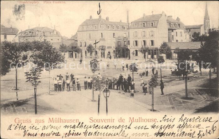Mulhouse Muehlhausen Place Franklin Platz