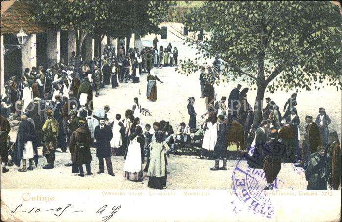 Cetinje Marche Marktplatz