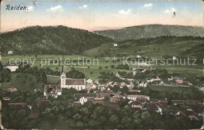 Reiden Ortsansicht mit Kirche