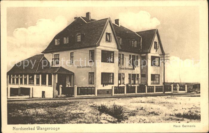Wangerooge Nordseebad Haus Germania
