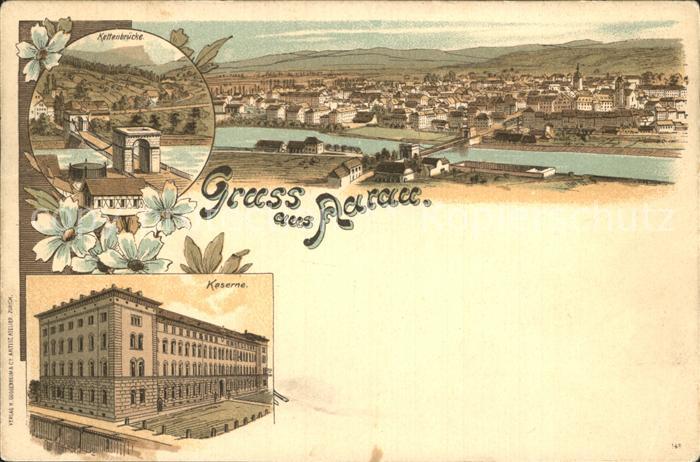 Aarau AG Panorama Kettenbruecke Kaserne