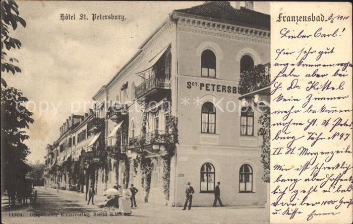 Franzensbad Boehmen Hotel St Petersburg