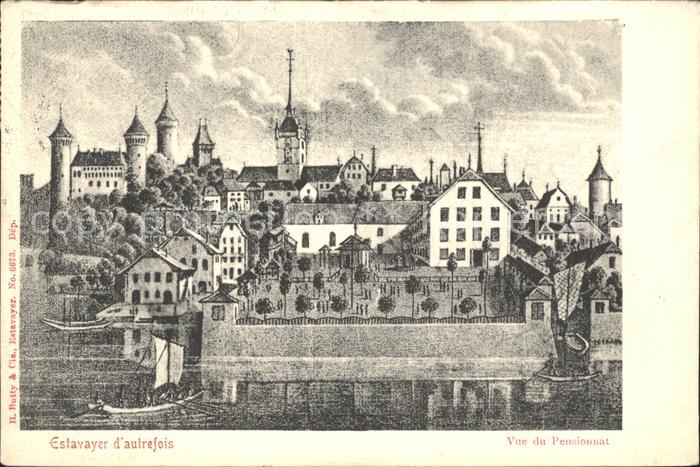 Estavayer-le-Lac Vue du Pensionnat