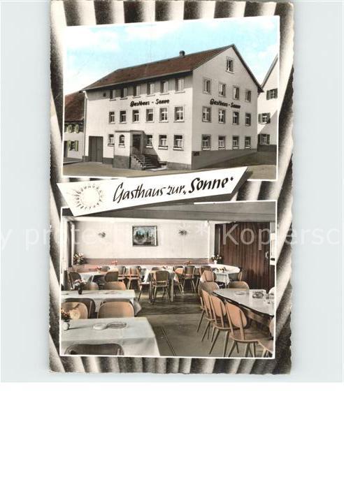Riedboehringen Gasthaus zur Sonne Gastraum