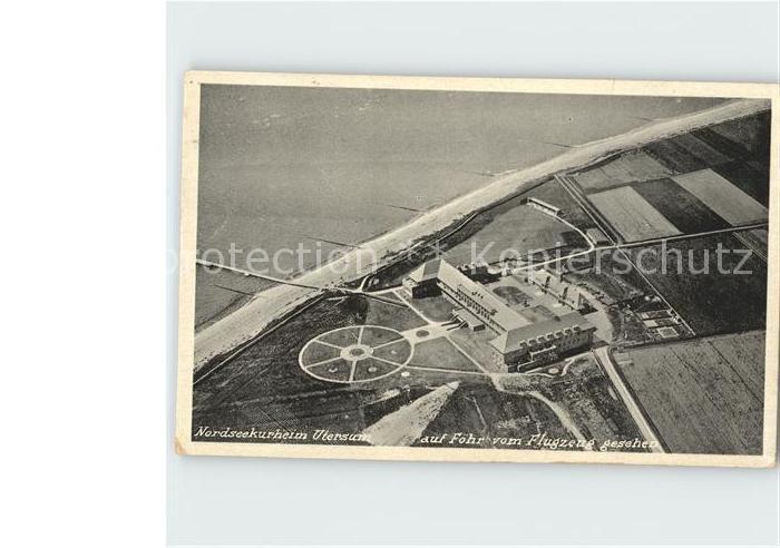 Utersum Nordseekurheim auf Foehr Fliegeraufnahme