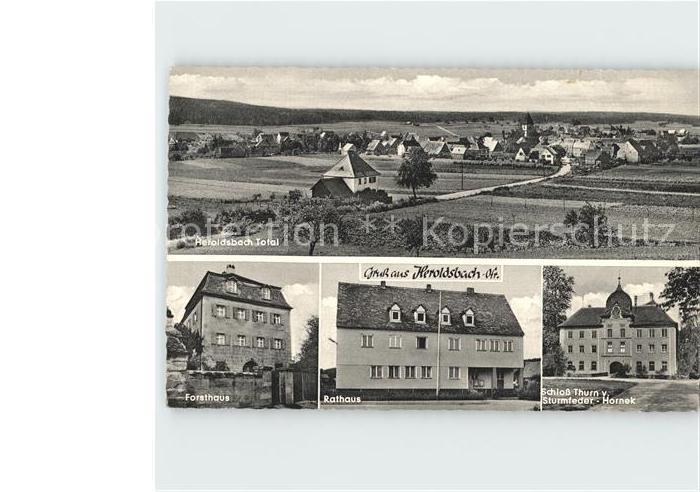 Heroldsbach Panorama Forsthaus Rathaus Schloss Thurn von Sturmfeder Hornek