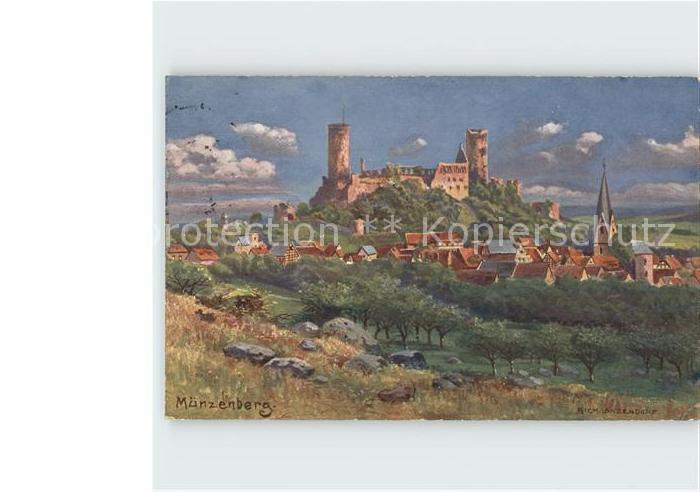 Muenzenberg Stadt und Schloss