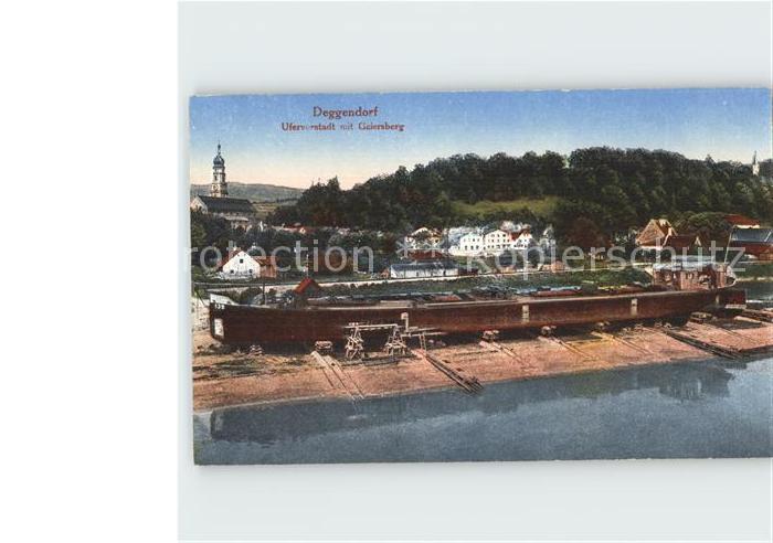 Deggendorf Donau Uferstadt mit Geiersberg