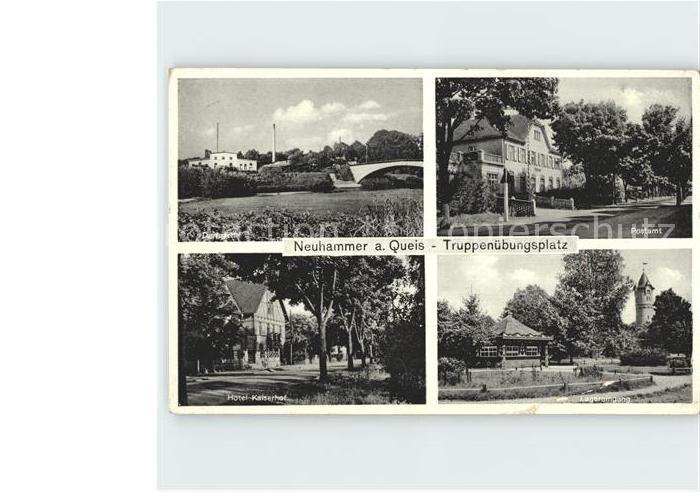 Neuhammer Queis Truppenuebungsplatz Postamt Hotel Kaiserhof Lagereingang