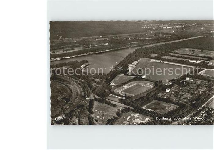 Duisburg Ruhr Sportplatz Wedau Fliegeraufnahme