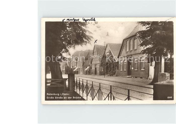 Rotenburg Wuemme Grosse Strasse an der Bruecke