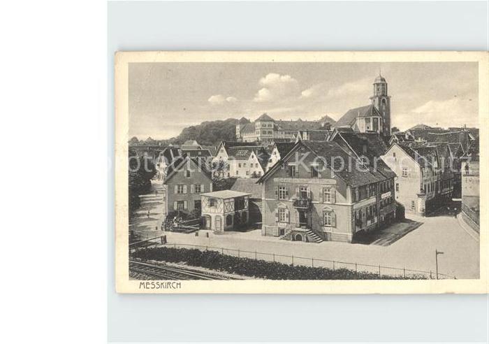 Messkirch Teilansicht Rathaus Kirche