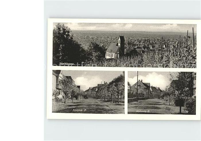 Haltingen Weil am Rhein BW Panorama Kirche Kolonie B