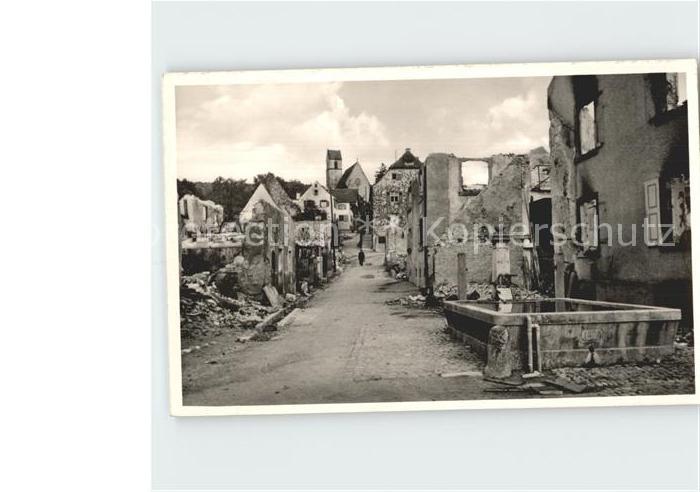 Haltingen Weil am Rhein BW WK2 Stadt in Truemmern