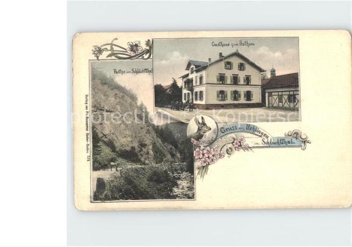 uehlingen-Birkendorf Partie im Schluechtthal Gasthaus zum Posthorn