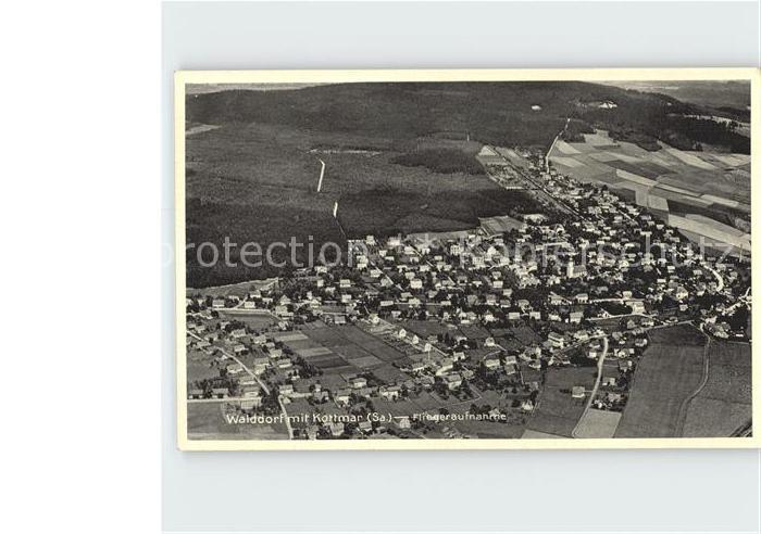 Walddorf Sachsen mit Kottmar Fliegeraufnahme