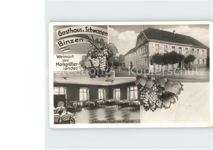 Binzen Baden Gasthaus zum Schwanen Tanzsaal