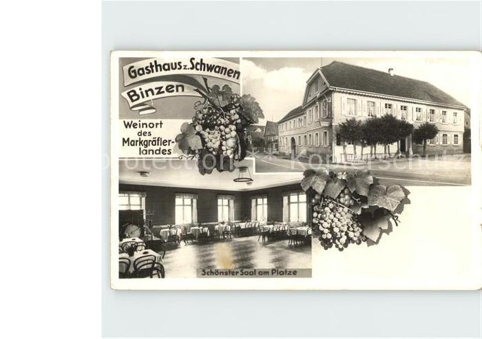 Binzen Baden Gasthaus zum Schwanen Tanzsaal