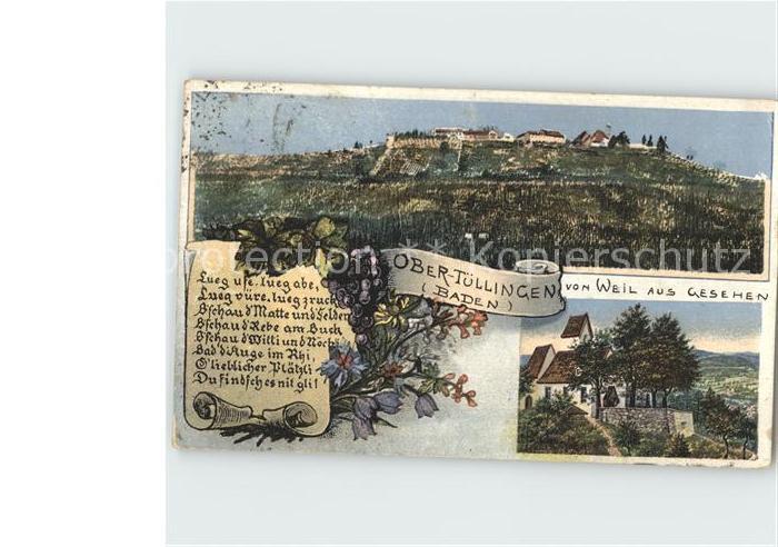 Obertuellingen Blick von Weil Kapelle