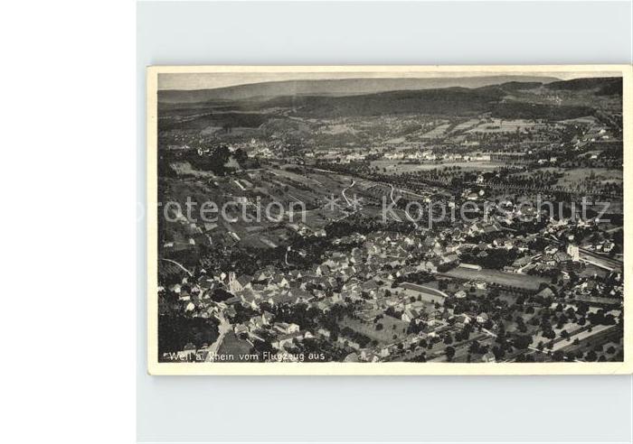 Weil am Rhein Fliegeraufnahme