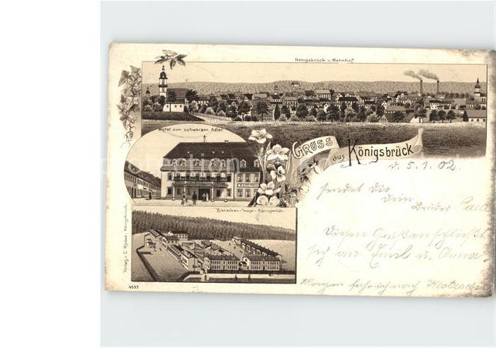 Koenigsbrueck Panorama Hotel zum schwarzen Adler Barackenlager