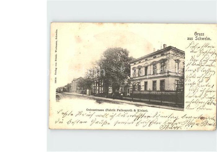 Schwelm Ostenstrasse Fabrik Falkenroth und Kleine