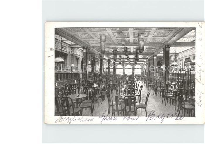 Muenchen Cafe Fuerstenhof Speisesaal