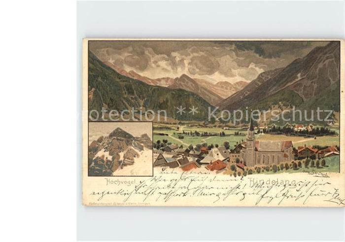 Hindelang Panorama mit Hochvogel