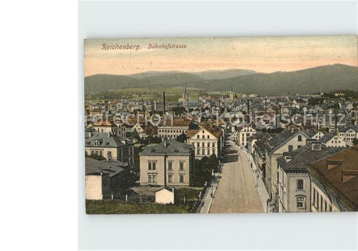 Reichenberg Liberec Boehmen Bahnhofstrasse