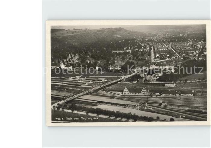 Weil am Rhein Fliegeraufnahme