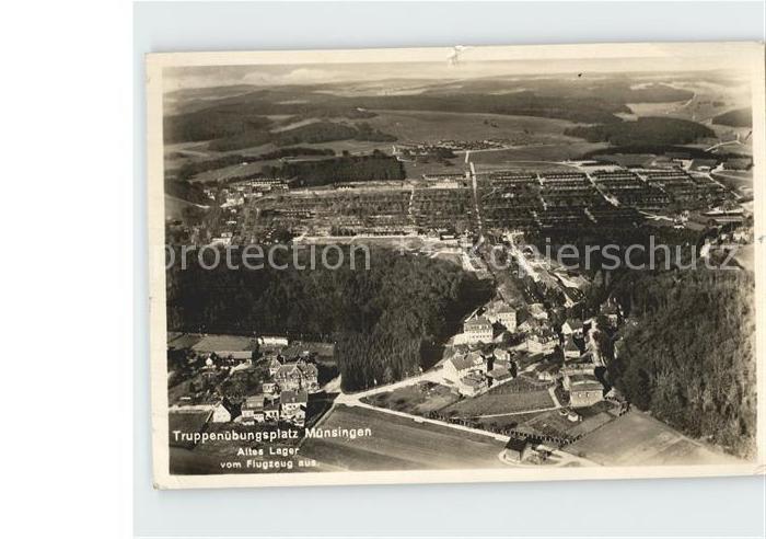 Muensingen Truppenuebungsplatz Altes Lager Fliegeraufnahme