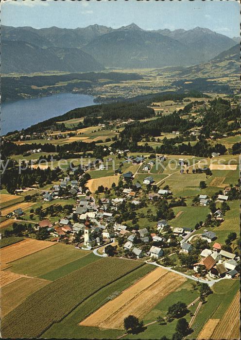 Obermillstatt Kaernten Fliegeraufnahme mit Millstaetter See