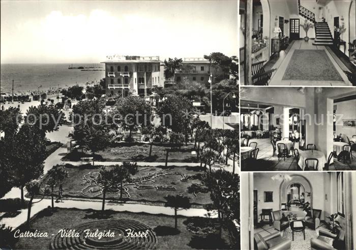 Cattolica Rimini Hotel Villa Fulgida Empfang Lobby Park