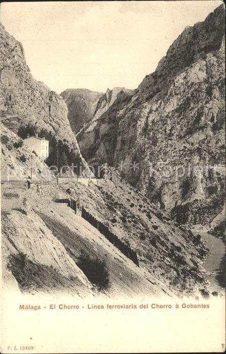 Malaga Andalucia El Chorro Linea ferroviaria del Chorro a Gobantes