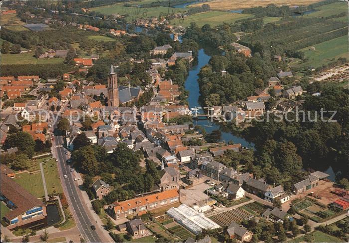 Loenen Vecht Oud Dorpscentrum Fliegeraufnahme