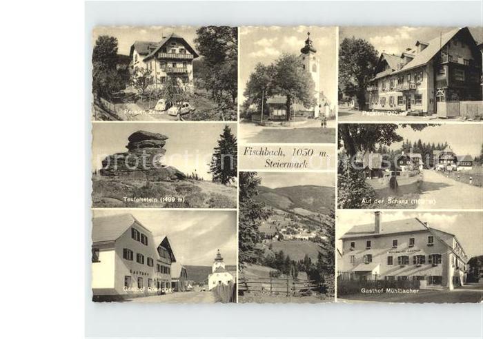 Fischbach Steiermark Pension Zeller Kirche Pension Dobner Teufelsstein Auf der S