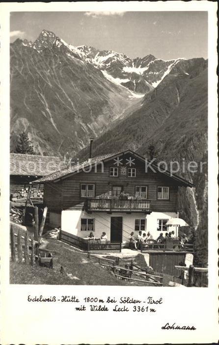 Soelden oetztal Edelweiss Huette mit Wilde Leck