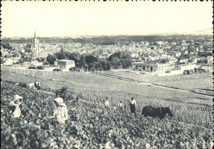 Reims Champagne Ardenne Champagne Pommery et Greno Ay Vue generale Premier cru d