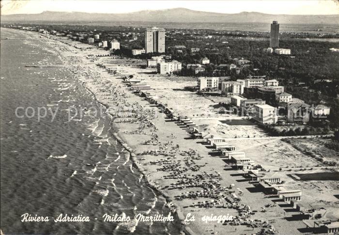 Milano Marittima La spiaggia Fliegeraufnahme