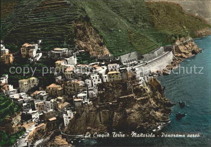 Manarola Le Cinq Terres Panorama Vue aerienne
